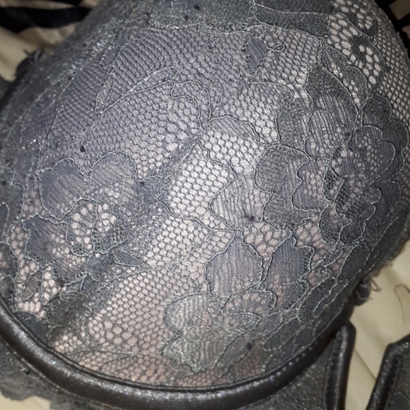 Push Up Beautiful Gray Lace Bra - Picture 3 of 6